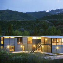 Woody Creek Modern Modular fully integrated home featured in Resort Home Magazine