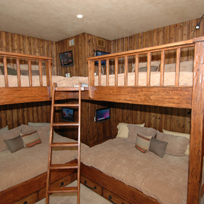 Snowmass Ski in Ski Out Chalet showing bunk beds 4 TV solution